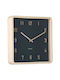 Karlsson Nervadura Wooden Wall Clock Black 26x5.3cm