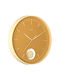 Karlsson Grato Pendulum Wall Clock Plastic With Pendulum Yellow 40.6x4.8cm