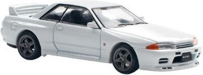 Nissan Skyline Gt-r R32 Mașină Model Scara 1:64 Alb Cristalin Pop Race