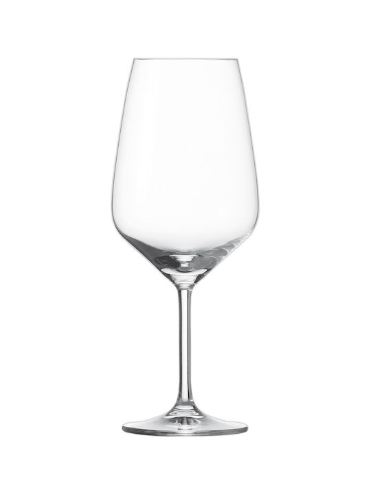 Schott Zwiesel Taste Set Glasses for White and Red Wine Made of Crystal in Red Colour Goblets 650ml 6 Pieces