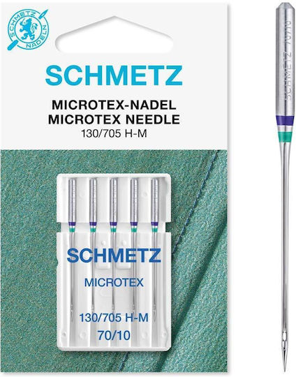 Set 5 Schmetz Microfiber Needles Size 80 Sewing Machine Needle System 130/705 H Was 709997