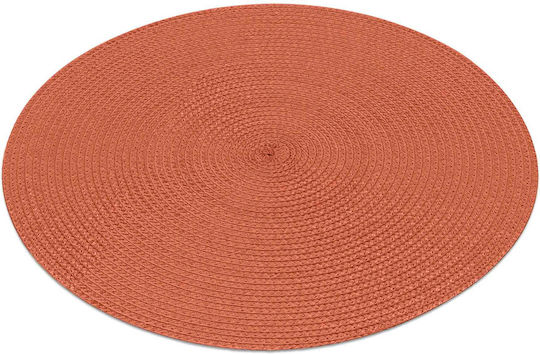 Zebulon Tischsets Rund Kunststoff Orange 35cm