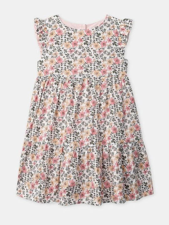 Girls Dress Floral White