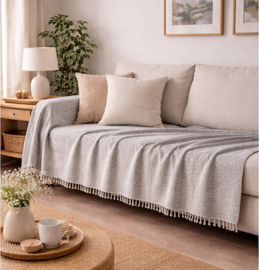 Viosarp 3472 Πολυθρόνας Π230xΜ170cm Γκρι