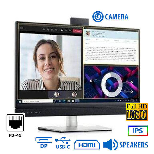 Dell C2422HE Refurbished Grade A IPS Monitor 24" FHD 1920x1080