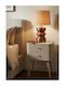Wooden Ecru Bedside Table 59x34x37.5cm