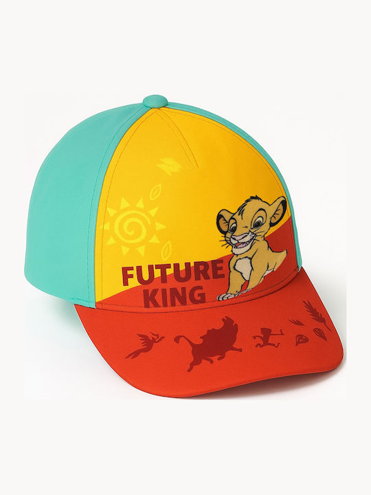 Disney Παιδικό Καπέλο Jockey Lion King Τιρκουάζ
