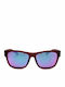 Smith Unisex Γυαλιά Ηλίου με Μπορντό Σκελετό και Μπλε Φακό