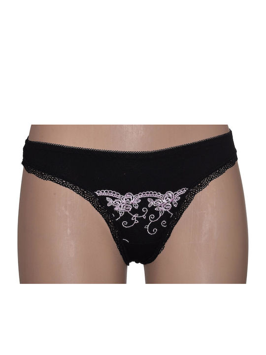 Women's Briefs String Black
