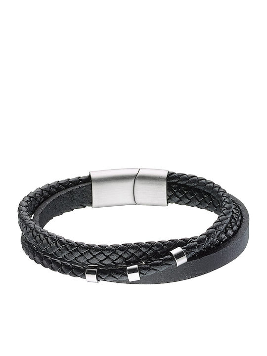 Verorama Herren Leder Armband 21.5cm