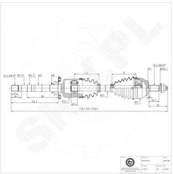 Ημιαξόνιο Alfa Romeo 147 Gt Fiat Stilo Lancia Delta Iii Εμπρός Δεξιά 7178751