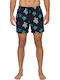 Men's Swimwear Shorts Black With Patterns