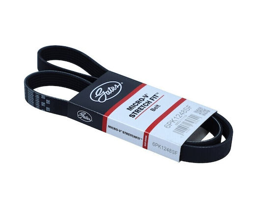 Gates Poly V Belt 6pk1248 for Mercedes Sprinter AC Belt 000 993 57 00