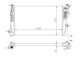 Hart Car Water Radiator for Renault Megane