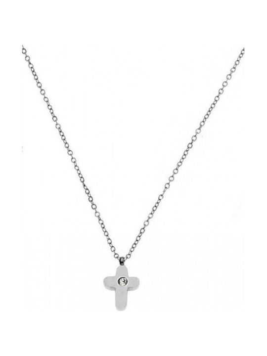 Verorama Cross from Steel with Chain