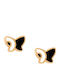 Verorama Kids Earrings Studs Butterflies Made of Silver