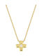 Verorama Cross from Gold Plated Silver with Chain