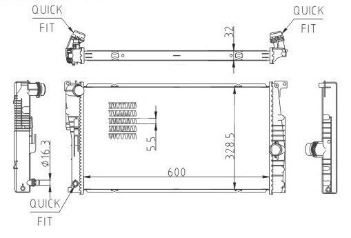 Radiator BMW Seria 1 F20-F21 2011 17117600516