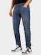Men's Elastic Jeans Pants with Slim Fit Jeans Blue