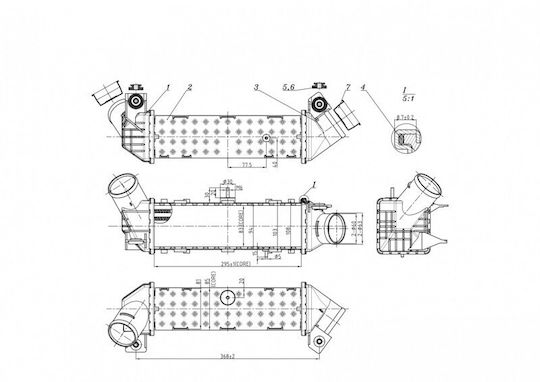 Radiator Aer Seat Cordoba 93 6k0145805e