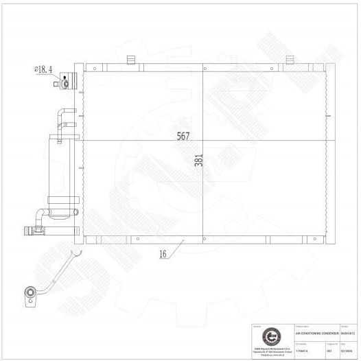 Condensator Climatizare Ford B-Max Fiesta Vi Dezumidificator 1756414