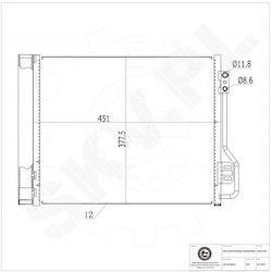 Кондензатор Климатик Smart ForTwo A/C Изсушител 4515000054 Кондензатор Климатик Smart ForTwo A/C Изсушител 4515000054