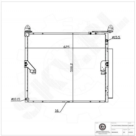 Condensator Climatizare Toyota Land Cruiser Prado Dezumidificator 8846060440
