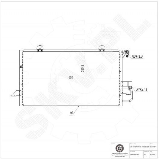 Condensator Climatizare Audi 80 B4 Coupe B3 8a0260403aa
