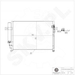 Συμπυκνωτής Κλιματισμού Hyundai Getz Αφυγραντήρα 976061c000 Συμπυκνωτής Κλιματισμού Hyundai Getz Αφυγραντήρα 976061c000
