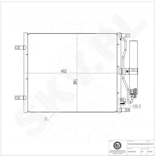 Condensator Climatizare Nissan Micra III Note Dezumidificator 921009U20B