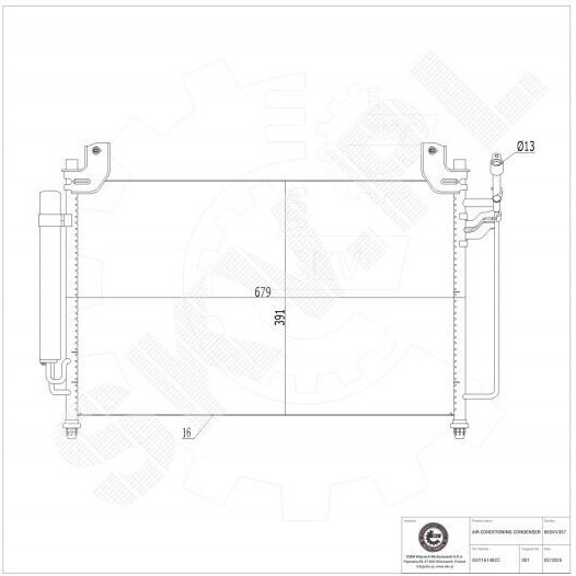 Condensator Climatizare Mazda CX-7 Dezumidificator EGY16148ZC