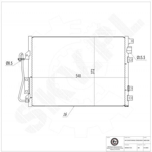 Condensator Climatizare Nissan Kubistar Renault Kangoo Dezumidificator 8200221132