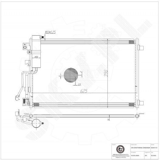 Condensator Climatizare Nissan Qashqai +2 Dezumidificator A/C 92100jd500