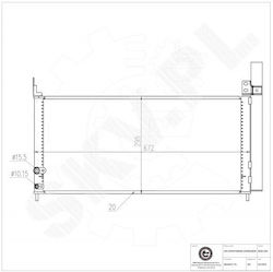 Συμπυκνωτής Κλιματισμού Toyota Prius Plus Αφυγραντήρα 8846047170