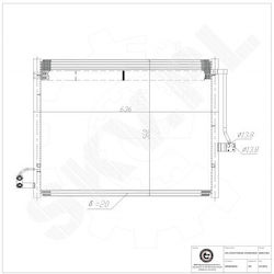 Air Conditioning Condenser for Mercedes GLE GLS M-Class A/C Dryer A0995000002