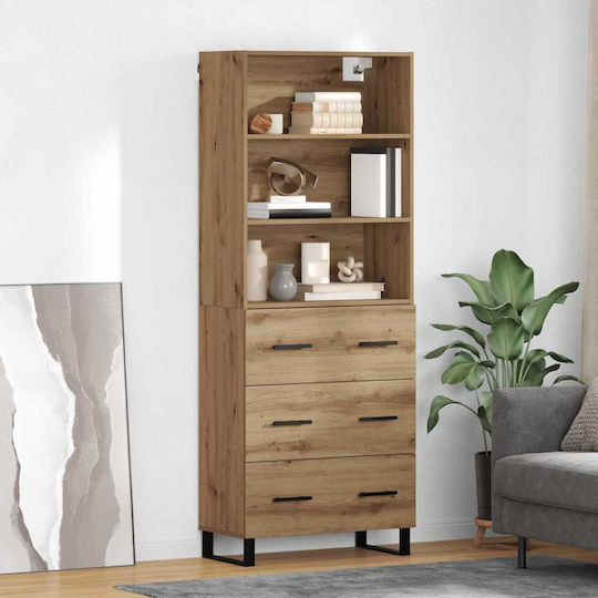 Biblioteci Artisan Oak (2 Bucăți) 69,5x32,5x180 cm