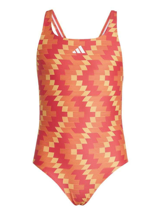 adidas Kids One-Piece Swimsuit Red