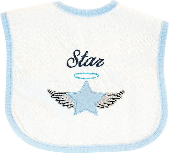 Baby Tone Starry Bites Fabric Baby Bib with Hoop & Loop Fastener Starry Bites
