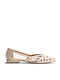 Damen Ballerinas Mit Spitz zulaufend in Beige Farbe