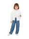 Kids Denim Jacket White