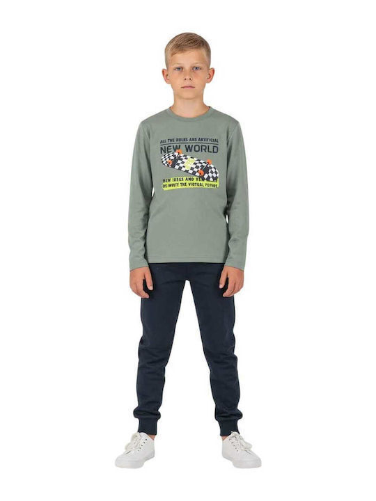 Joyce Kids Sweatpants Set Khaki World