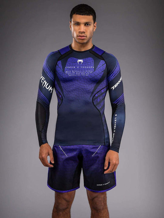 Venum Men's Long Sleeve Shirt VENUM-06204-696 for Jiu-Jitsu / MMA Black