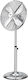 ATC Ventilator Sockel 60W Lüfterdurchmesser 45cm Silber