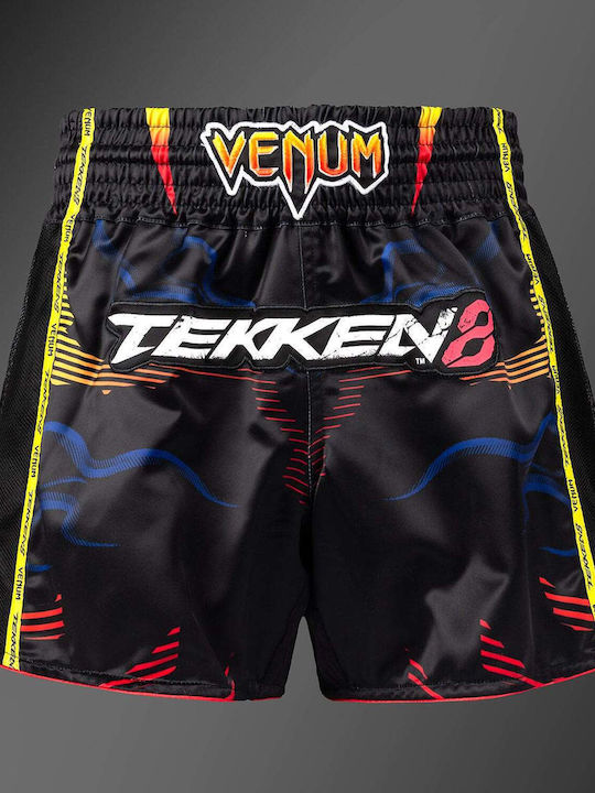 Σορτσάκια Venum X Tekken 8 Muay Thai Shorts Yoshimitsu Black Orange