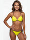 Set Bikini Dreieck Push-Up Gelbes