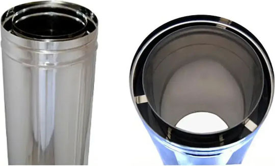 Concentric Inox Double Wall Chimney Pipe Diameter 100-150 0.25m