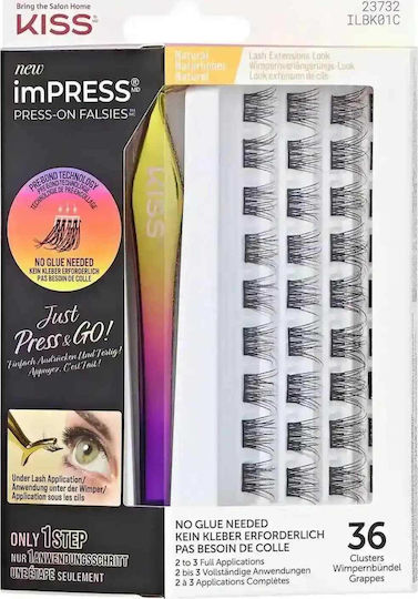 Kiss ImPRESS Kit Press-on Einzelpersonen Schwarz 36 Stück
