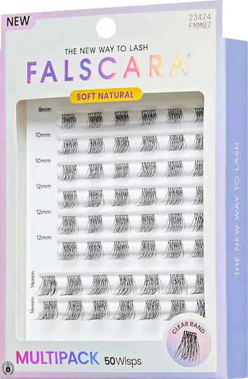 Kiss Falscara Τουφάκια Underlashes Soft Natural 8-14mm Μαύρα 50τμχ