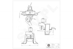 Δεξί Στήριγμα Κινητήρα Toyota Yaris 1230521060 Δεξί Στήριγμα Κινητήρα Toyota Yaris 1230521060