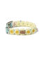Unicord Handmade Dog Collar Blossom Pastel Yellow and Sky Blue 51-57cm XLarge